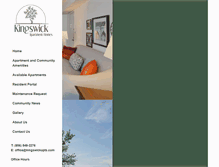 Tablet Screenshot of kingswickapts.com